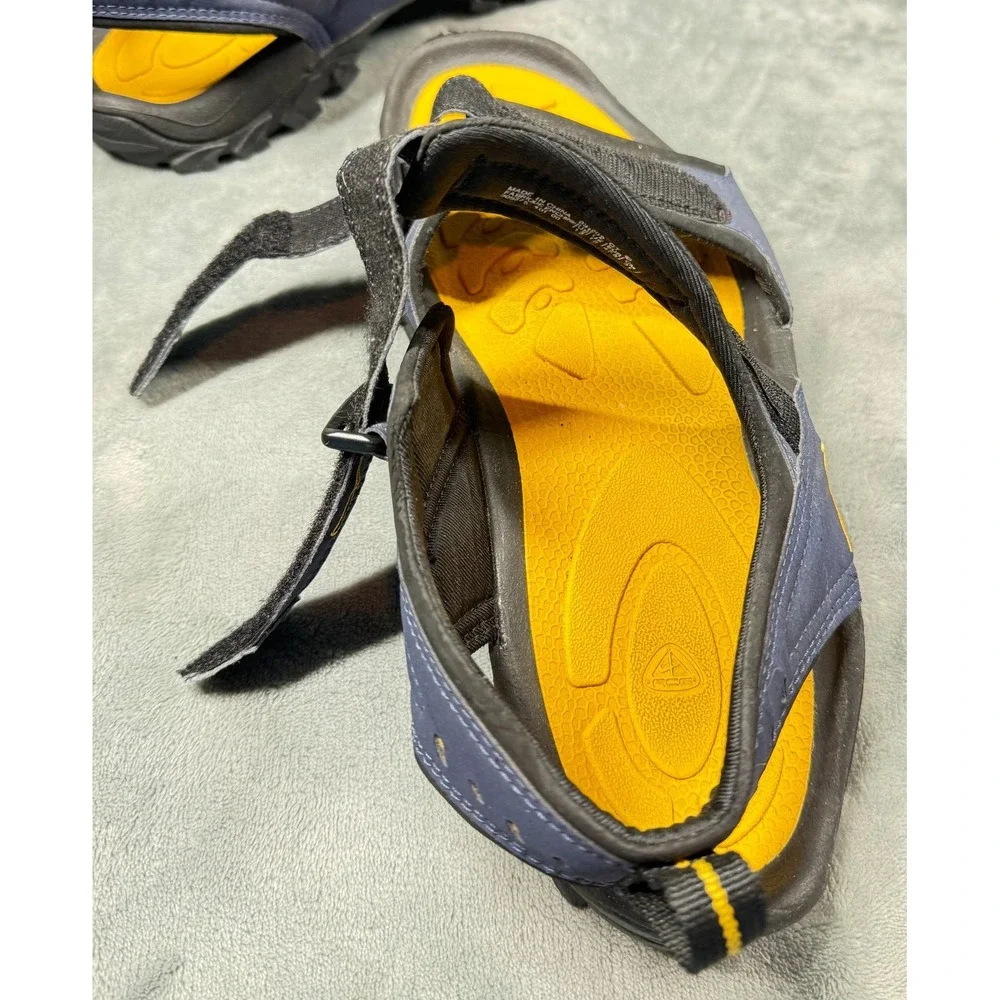 Nike ACG Sandals Mens 13 Gray Yellow Sport Hiking Strap Outdoor